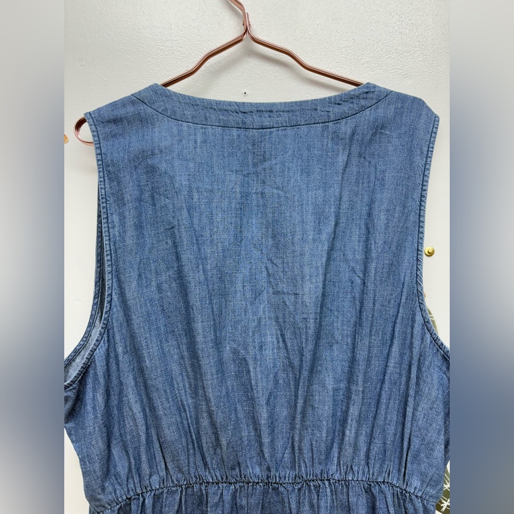 Old Navy Blue Denim Midi Dress - Picture 10 of 16